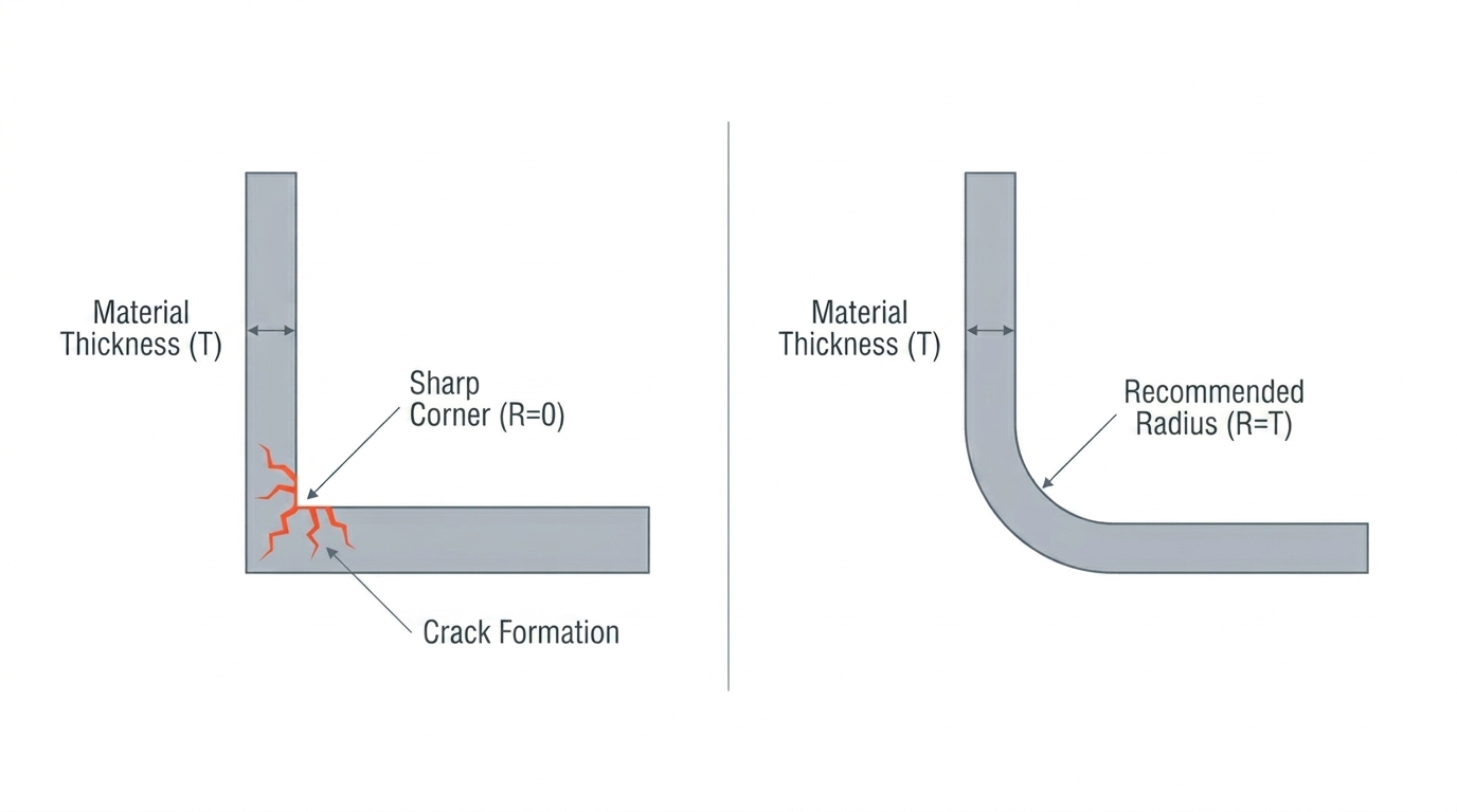 Optimizing Sheet Metal Design: Key Standards for Bend Radius, Hole Placement, and Flat Patterns